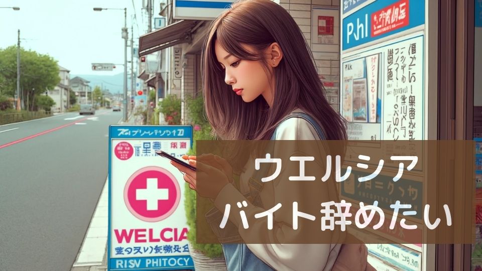 ウエルシアバイト辞めたい