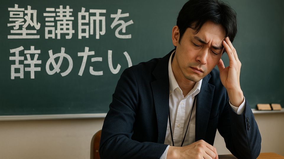 塾講師正社員やめたい